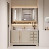 Американская стиль сливочная скала тарелка для ванной комнаты Комбинированный дуб ванный туалетный туалетный стол плавый туалетный туалет