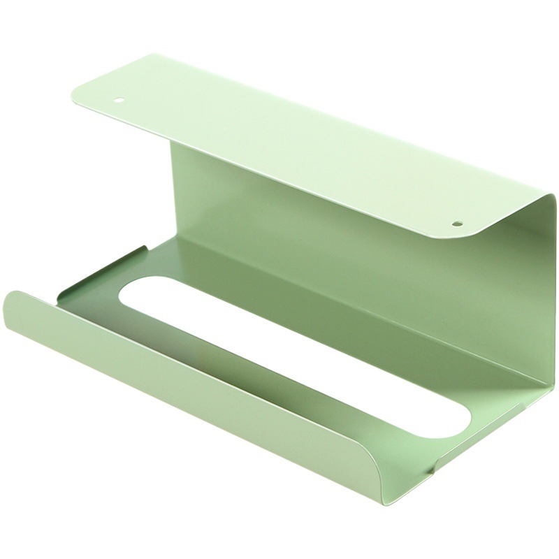 Gabinete de estilo japonés colgando titular de tejido de cocina caja de pañuelos de color libre de perforación de almacenamiento de tejido de hierro rack