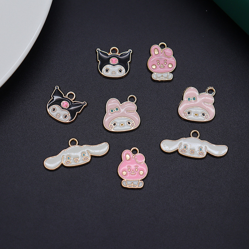 Alloy electrophoresis color preserving Japanese Cartoon Q version avatar accessories diy cute style fresh simple hanging accessories Alloy electrophoresis color preserving Japanese Cartoon Q version avatar accessories diy cute style fresh simple hanging accessories
