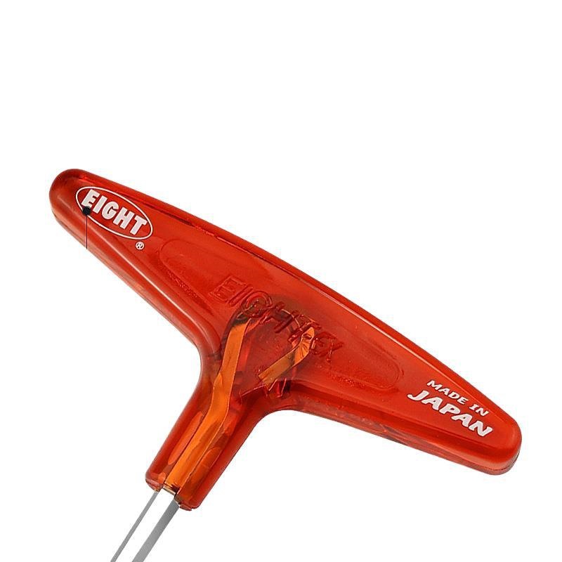 日本EIGHT百利T型内六角扳手进口加长T柄平头螺丝刀018L-2.53468m