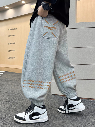 Children's pants for boys Spring medium and large children loose sport pants children casual sweatpants boys Korean style long pants spring outfit