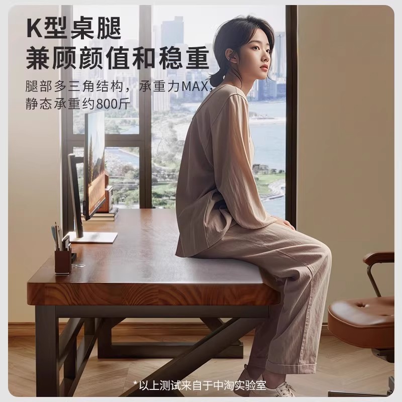 Escritorio de computadora para dos personas escritorio de madera maciza dormitorio escritorio de oficina para adultos escritorio de tablero grande simple escritorio