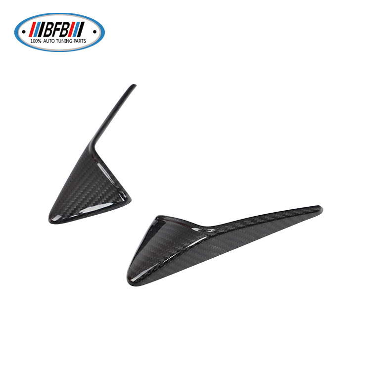 100% Real Carbon Fiber Camera Trim - For 2021 Tesla Model Y 3 - Bright Carbon Fiber Turn Signal Cover