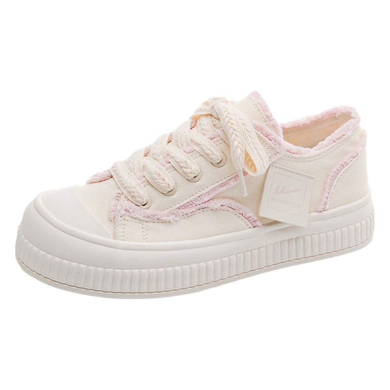 Zapatos creativos de primavera y otoño, zapatos de mendigo con suela gruesa, estilo de Hong Kong, cordones prácticos, zapatos casuales de mujer con suela gruesa, casuales image 1