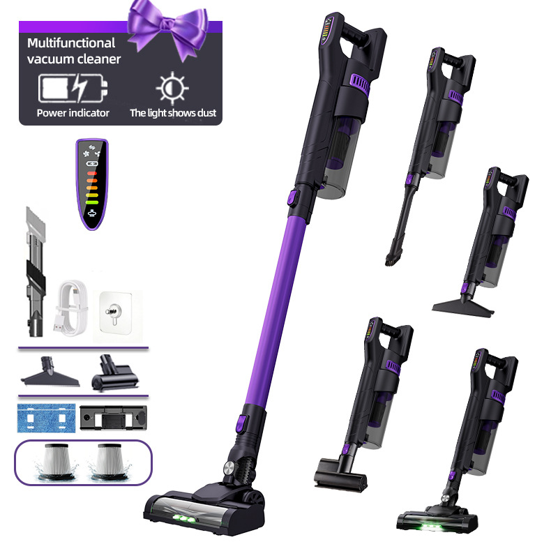 Amazon aspiradora doméstica gran succión inalámbrica portátil visualización digital desmontable alfombra succión arrastradora integrada aspiradora transfronteriza