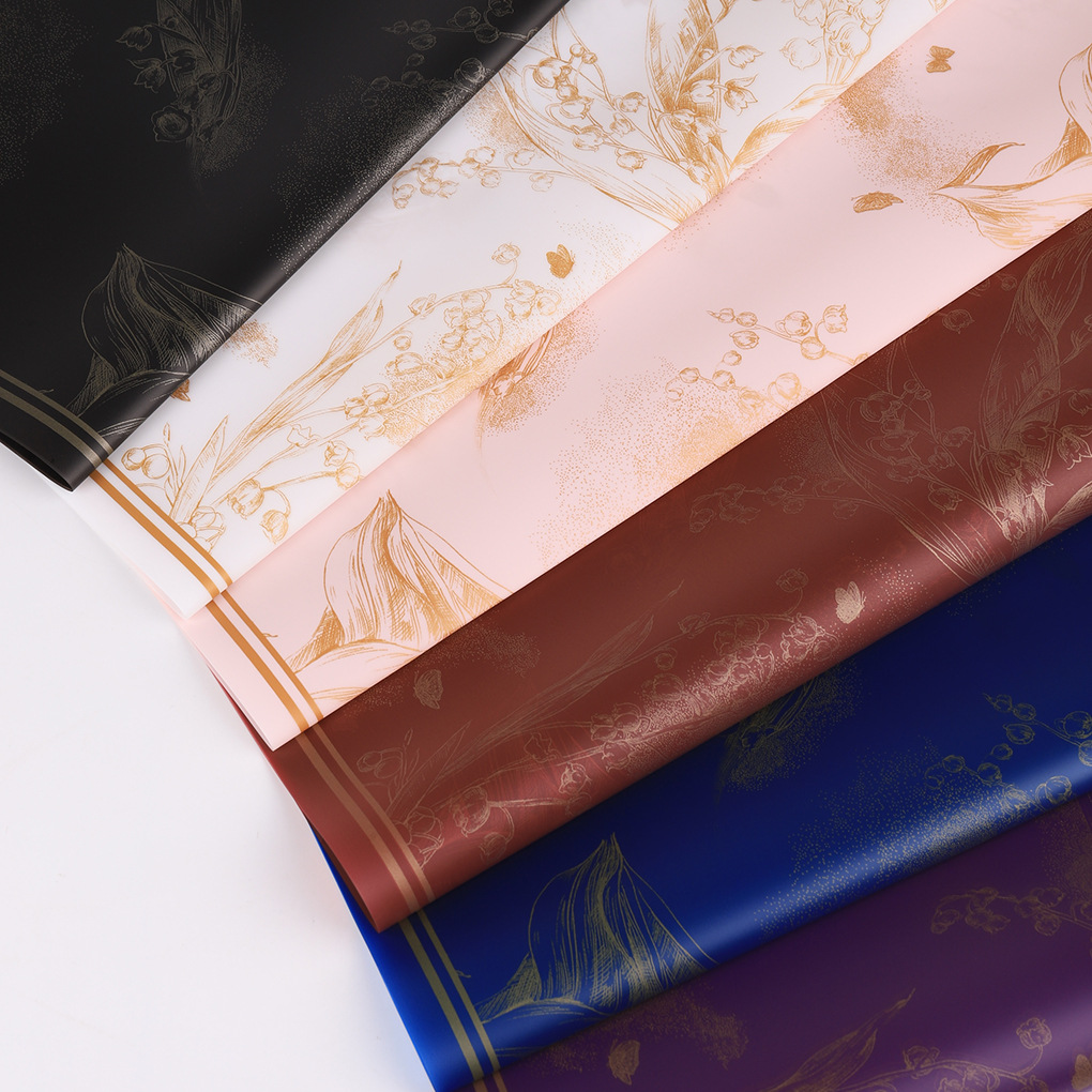 Li Zhi Ran Lanzhou flor de papel de embalaje de película de gel de flores ramo de flores impermeable florista papel de embalaje de flores