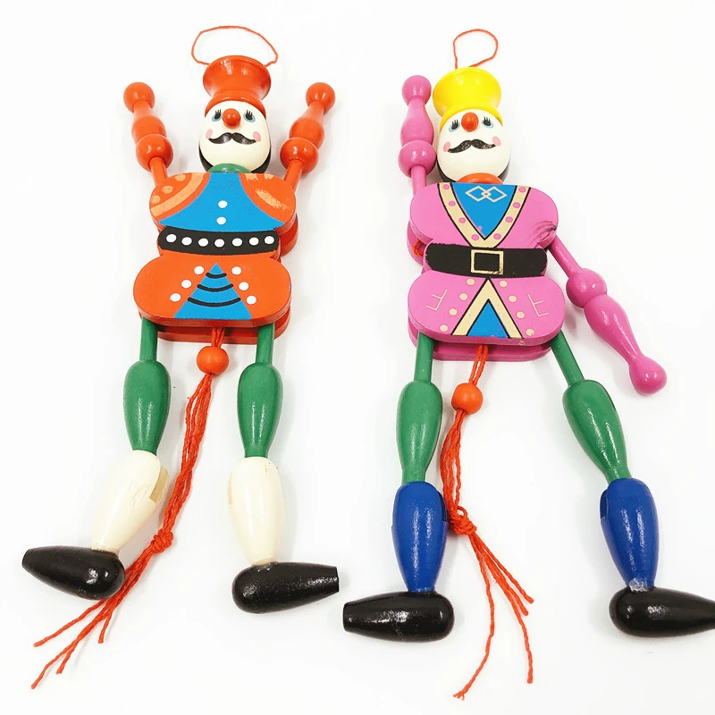 Wooden toy with cord, puppet, soldier, pendant, Birthday gift