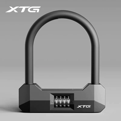 Motorcycle Lock | locks, U-shaped locks, bicycle - dual-key-design-weighs-1000g-4-digit-anti-theft-password-upgraded-encryption-can-retrieve-password