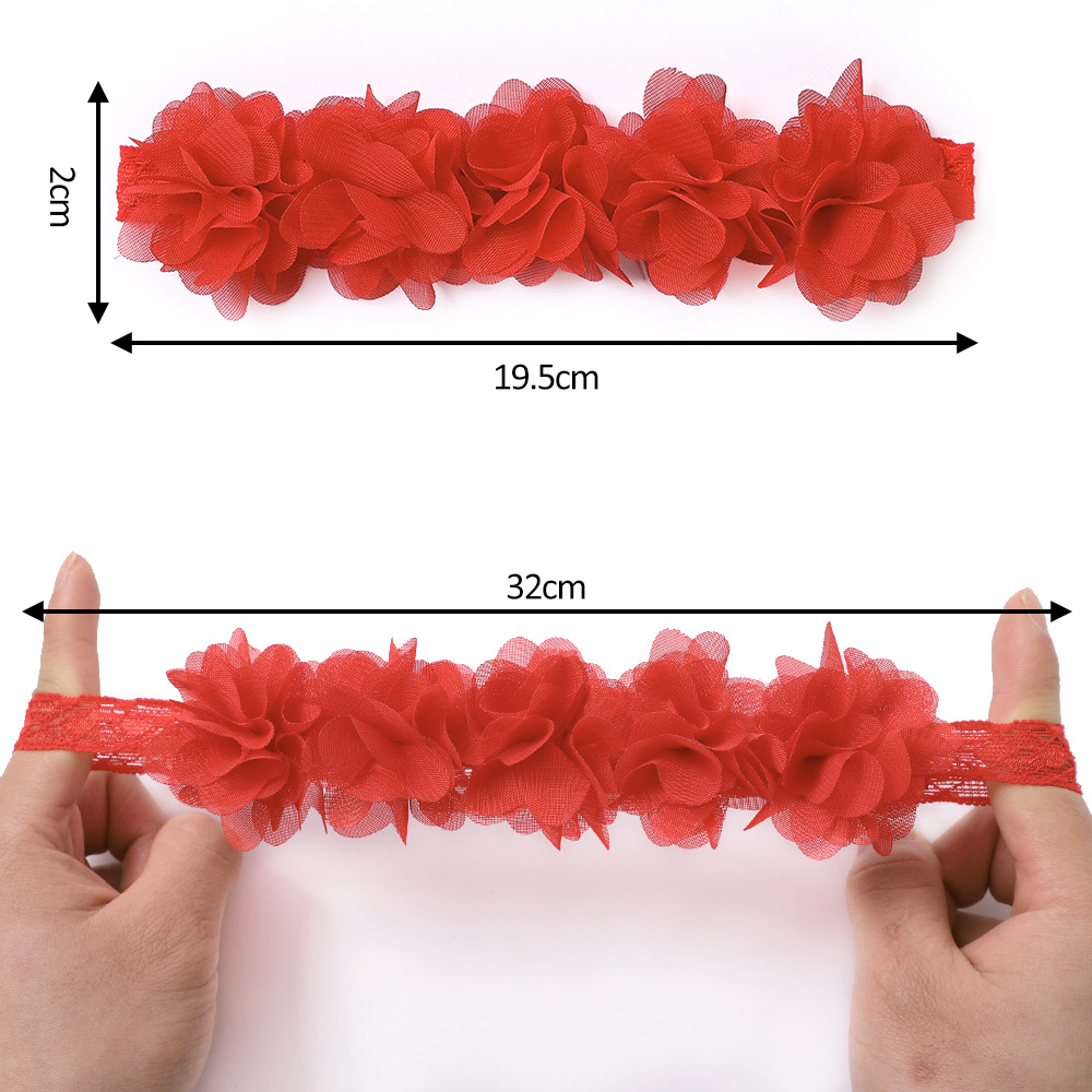 Mode Blume Tuch Handgemacht Haarklammer 1 Stück display picture 3