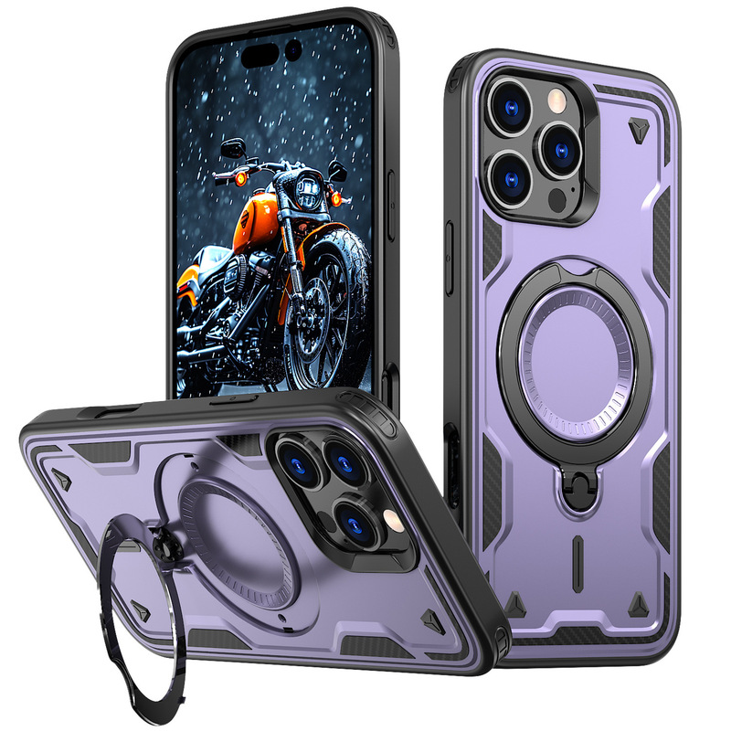 Amazon クロスボーダー Tianhuan 携帯電話ケース iPhone16ProMax 磁気回転スタンド 16E 保護カバーに適しています|undefined