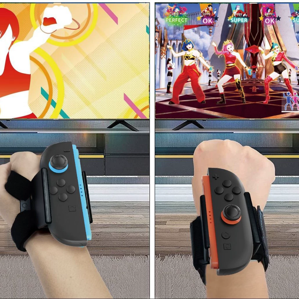 Подходит для Switch2 маленькая рукоять нарукавник рулон Switch2 рукоять регулируемая танцевальная игровая спортивная повязка на запястье