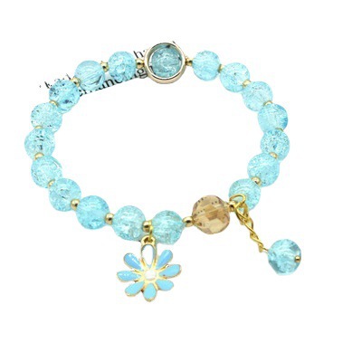 17g Weight Bracelets Classification 1 Piece Quantity Daily Occasion Crystal Material Chrysanthemum Pattern Women'S Gender Beaded Design Fashion Style 1 Piece Fashion Chrysanthemum Crystal Beaded Women's Bracelets 7