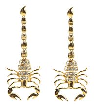 欧美时尚新款微镶耳环创意性蝎子超闪亮个性气质爆款耳饰批发