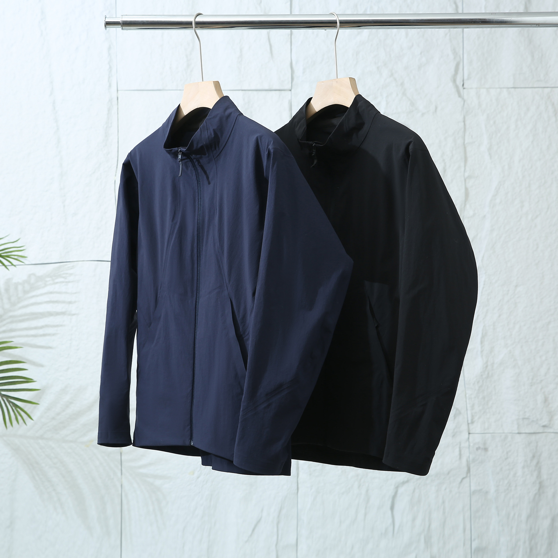 Bird Summer Ultra-thin Men's Business Soft Shell Full Pressure Adhesive Outdoor Sports Collar Business Breathable Skin Jacket