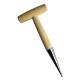 Horticultural drilling device T-type fertilization vegetable seed transfer seedling planting tool wooden handle garden top dressing drilling seeder