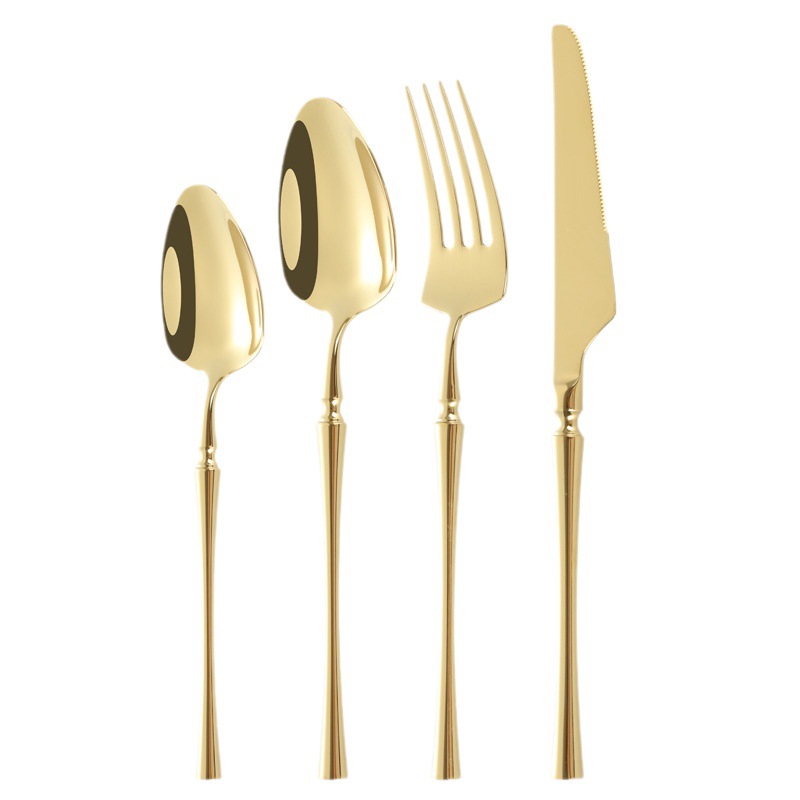 Vajilla occidental 304 cuchillo de acero inoxidable cuchillo y tenedor de cintura pequeña, tenedor y cuchara traje cuchillo de carne y tenedor postre europeo palillos vajilla