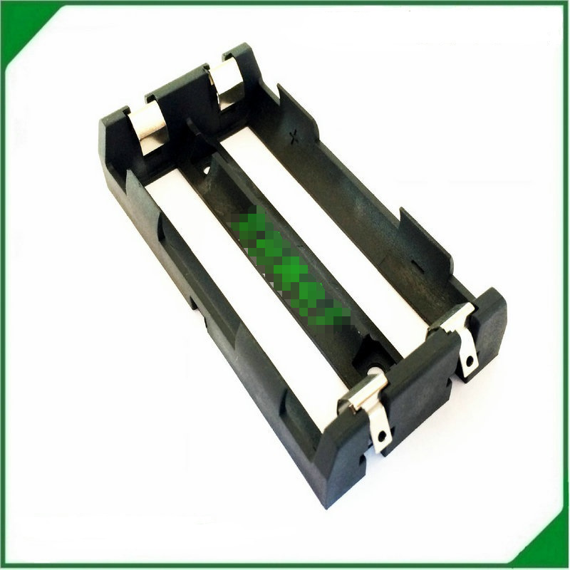 尼龙耐高温18650双节焊片电池座 18650焊片电池盒 双节18650电池