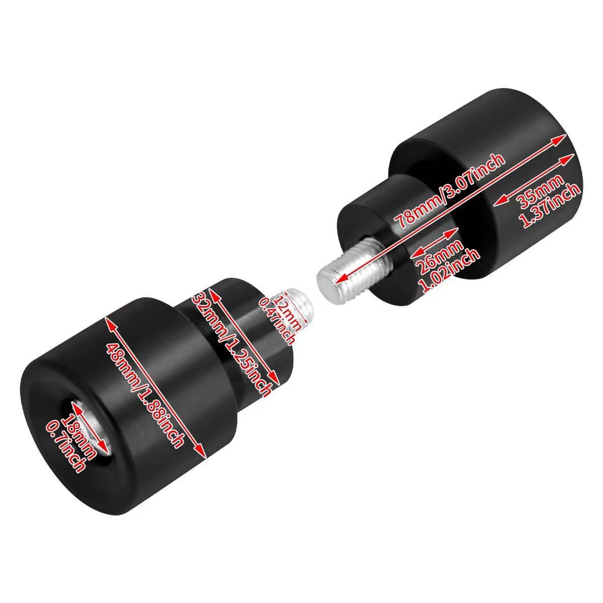 Motorcycle accessories suitable for Harley Glider: one-line rear guard bar to protect wheels and rollers, two-line guard bar to protect wheels