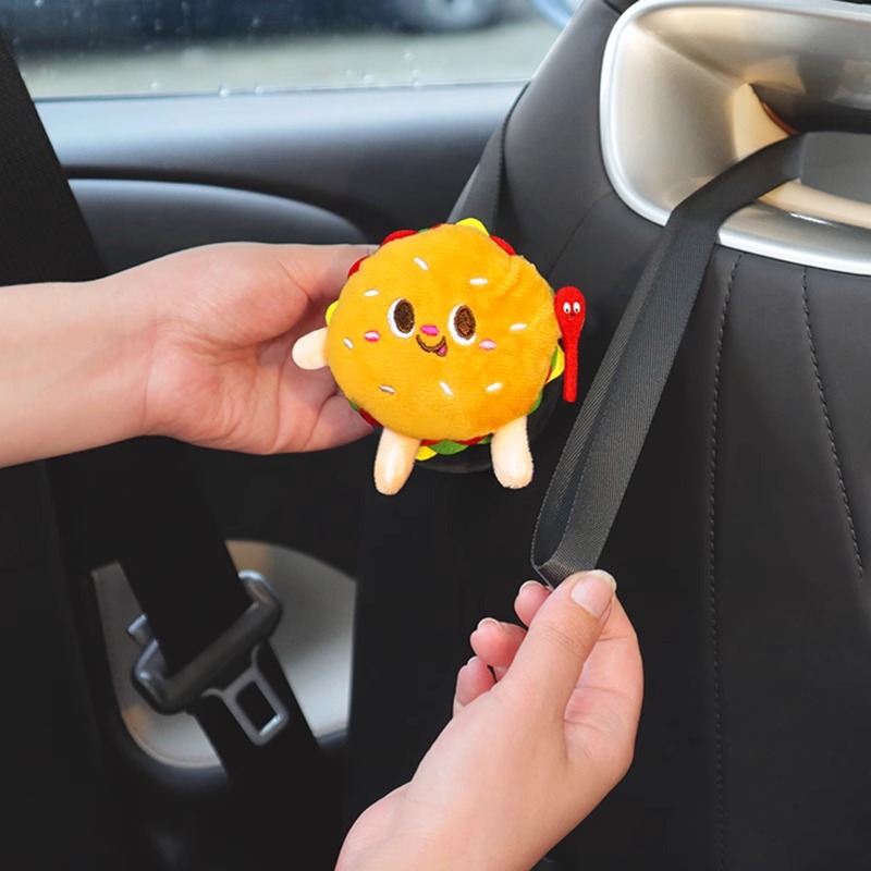 Nueva caricatura BYD Dolphin Seagull Sports Asiento con gancho trasero, almacenamiento en el automóvil, productos interiores de dibujos animados lindos