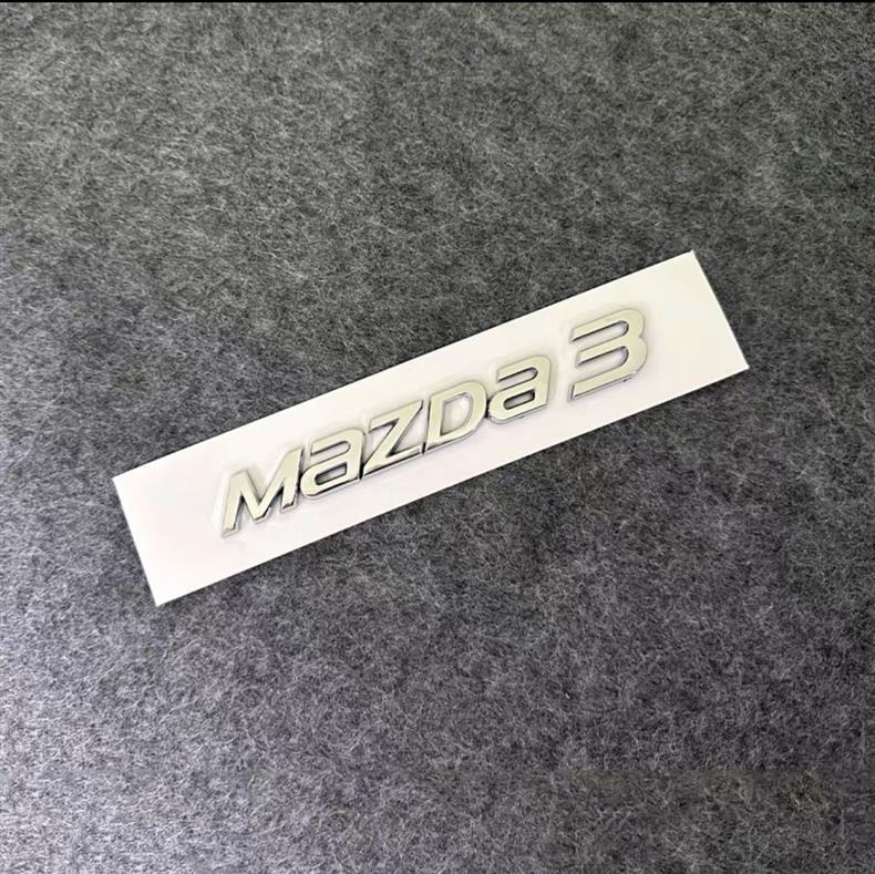 Suitable for Changan Mazda Car Logo Mazda3 6 Modified Black English Alphanumeric Rear Trunk Car Logo