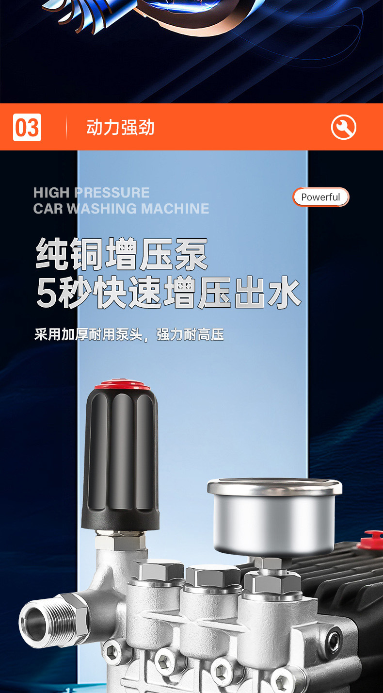 Zhexing High-Pressure Car Washing Machine, Commercial 380V High-Power Cleaning Machine for Farms