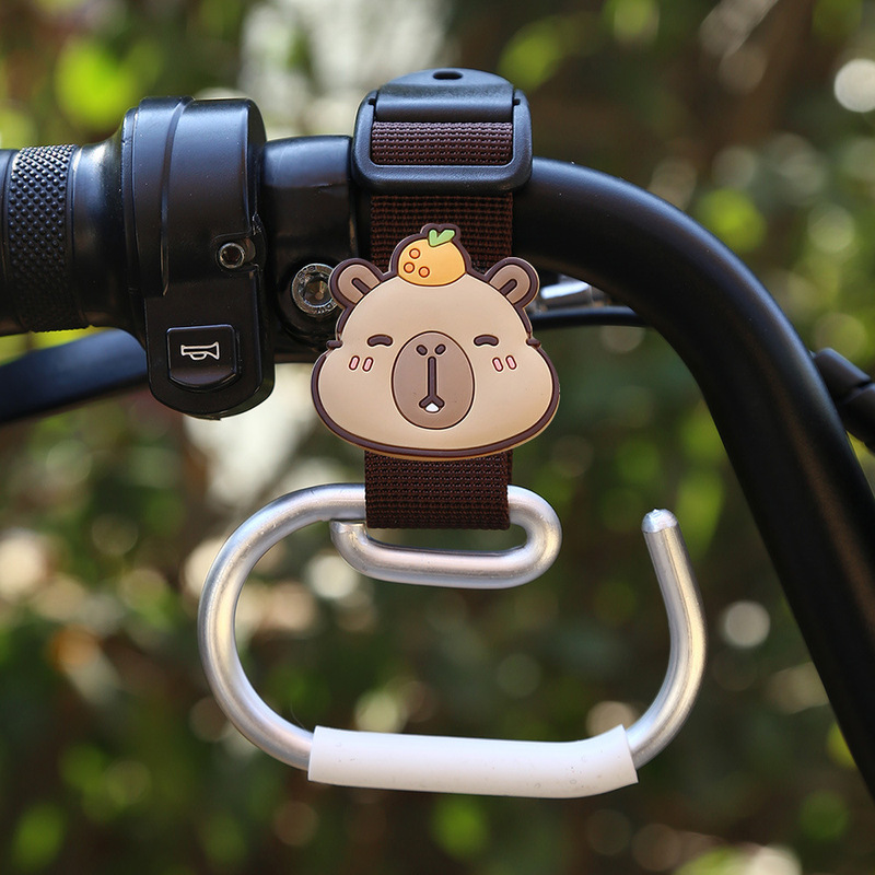 電気自動車のフックの前の漫画のかわいいベビーカーの荷重のフックの神器の小さい毛のロバのナイロンのひものフック|undefined