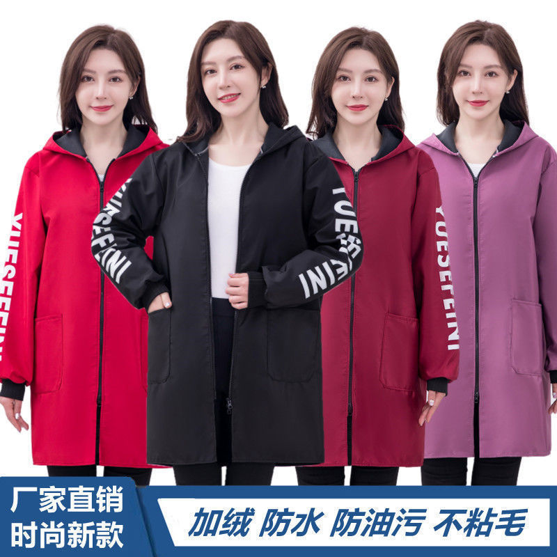 plus size overalls labor insurance waterproof fleece-lined autumn fashion new work clothes men and women anti-fouling apron hooded coat plus size overalls labor insurance waterproof fleece-lined autumn fashion new work clothes men and women anti-fouling apron hooded coat