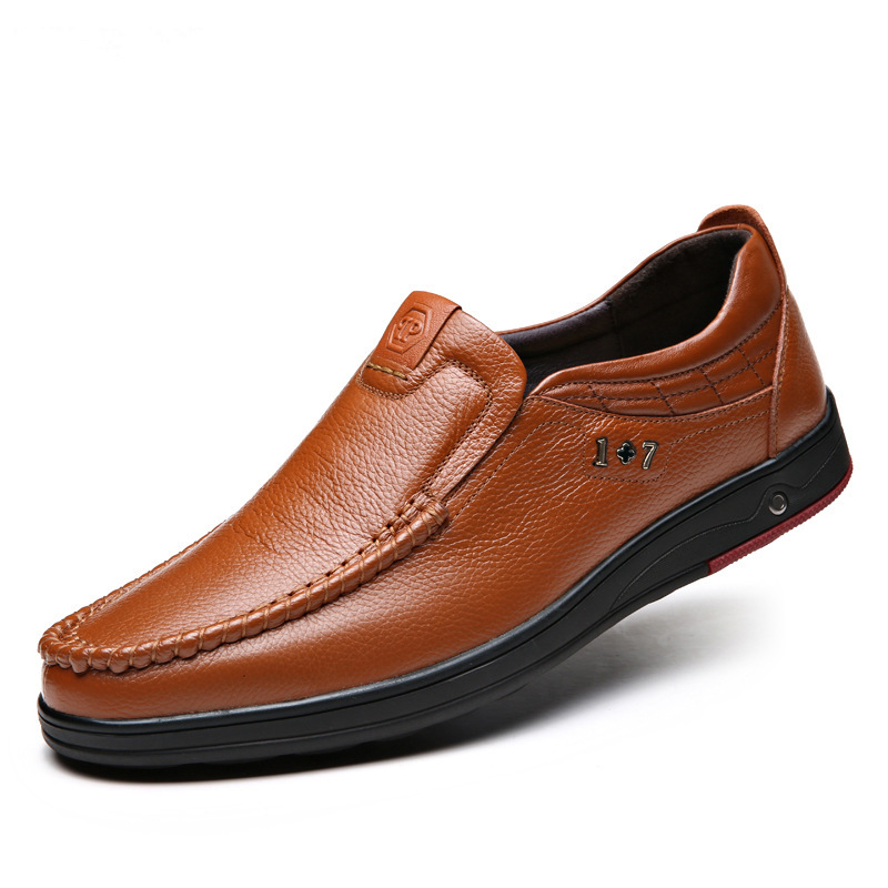 Chaussures homme en cuir véritable - Ref 3445601 Image 1
