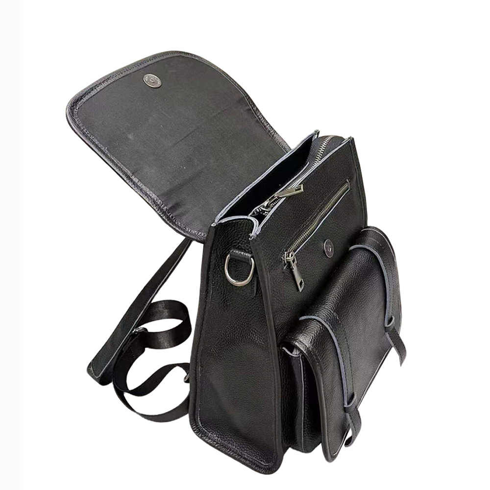 Backpack, Cowhide Women's Bag, Black Casual Shoulder Bag, Backpack, Backpack, Backpack_voghion.com