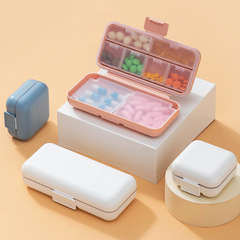 Portable pill organizer for daily three meals, airtight, mini pill box, suitable for seven days of travel and business trips, easy to carry.