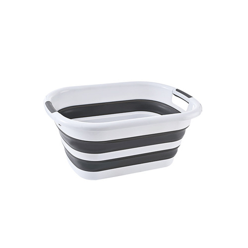 Large plastic folding basin, home laundry basin, pet bath basin, bathroom sandwich storage dirty clothes basket, cross-border hot product