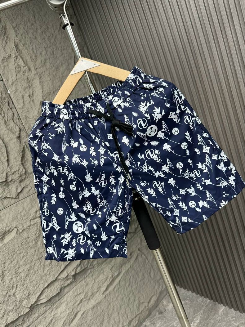 Men's Clothing High End Men's All Over Print Casual Shorts Summer Thin Quick Drying Straight Leg Stylish Five Point Beach Shorts_viptrois.com