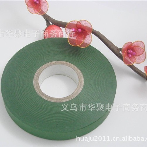 绢花人造花花艺纸胶带25Y*12MM 19种颜色可选 粘手纸绿胶带 混批