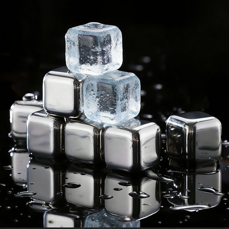 304 Quick-Freezing Stainless Steel Ice Cubes for Home Use, Party Ice Stones, Beer Cooling Reusable Metal Ice Cubes 304 Quick-Freezing Stainless Steel Ice Cubes for Home Use, Party Ice Stones, Beer Cooling Reusable Metal Ice Cubes