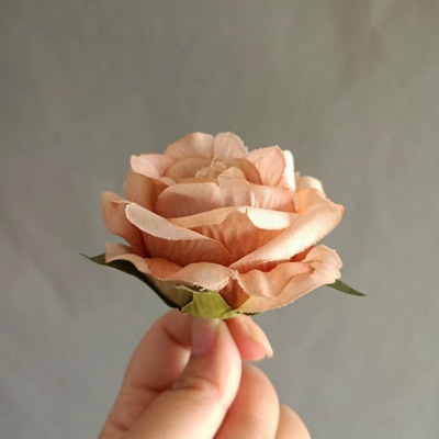 simulation gules rose Man-made Artificial flower Silk flower Home Furnishing decorate diy parts Partially Prepared Products wholesale