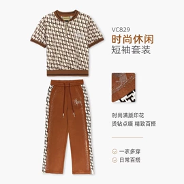 时尚休闲套装;女式牛仔裤;女式T恤