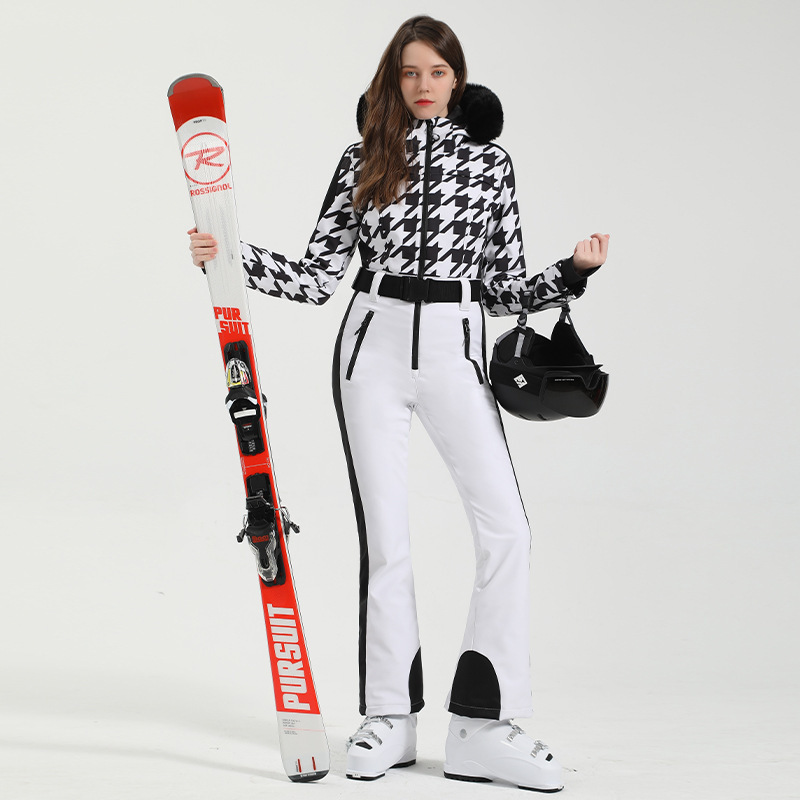 New Ski Suit for Women, Double Board Waterproof, Windproof and Warm Snow Suit, Snow Pants, Professional One-Piece Ski Suit and Pants Suit New Ski Suit for Women, Double Board Waterproof, Windproof and Warm Snow Suit, Snow Pants, Professional One-Piece Ski Suit and Pants Suit