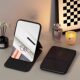 Small Mirror Portable Makeup Mirror Travel Foldable Handheld Makeup Mirror Student Dormitory Folding Mirror Mini Portable Mirror
