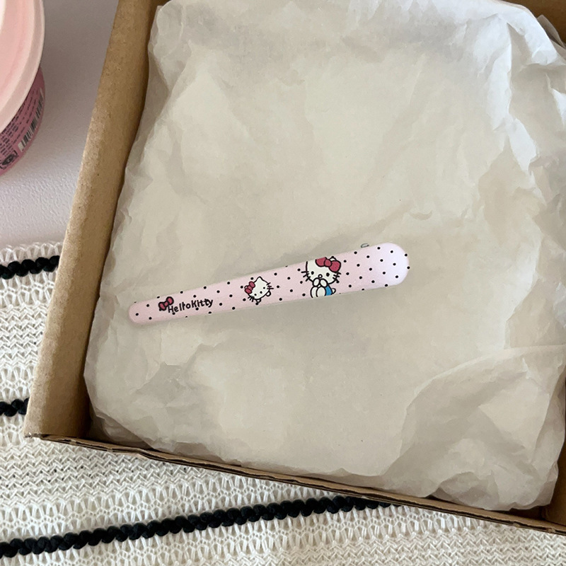 kt猫发夹三丽鸥鸭嘴夹萌趣卡通印花头饰可爱少女心蓬松刘海碎发夹|undefined