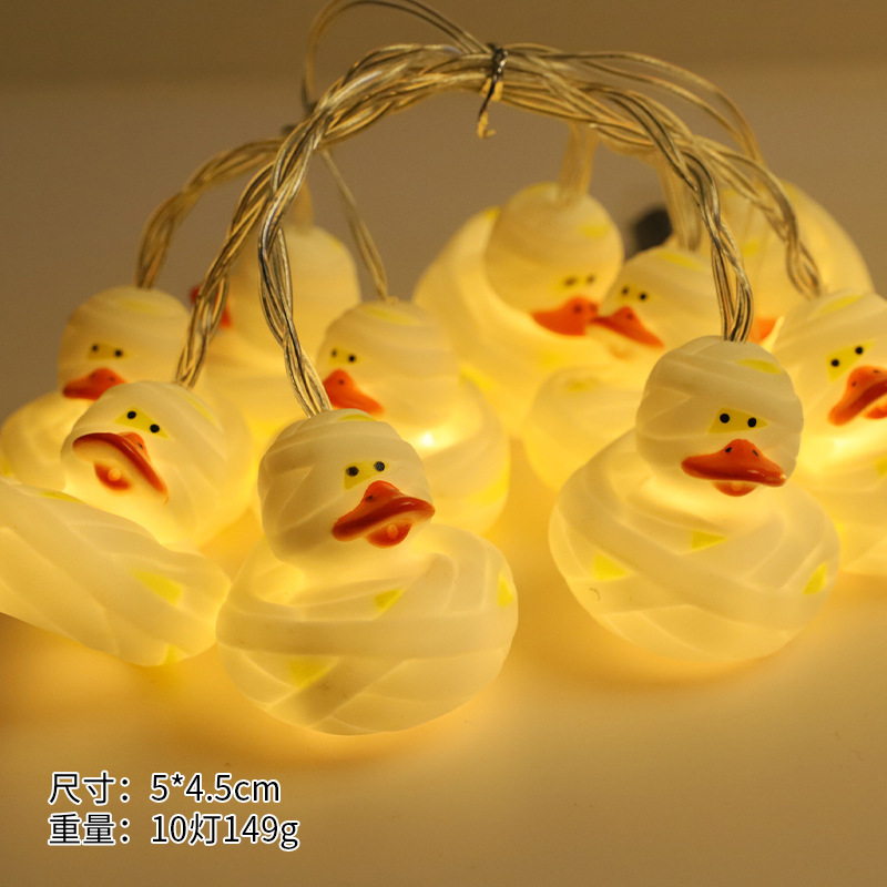 Luces LED de Navidad, luces LED de vinilo con forma de animales, luces de Navidad con forma de pato de dibujos animados, luces de Navidad de Amazon, luces decorativas navideñas