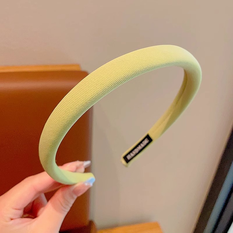 Primavera de lana de color banda de cabello retrógrado simple accesorios de cabello de lavado de cara de alta calidad prensado cabello acabado banda de cabello para niñas