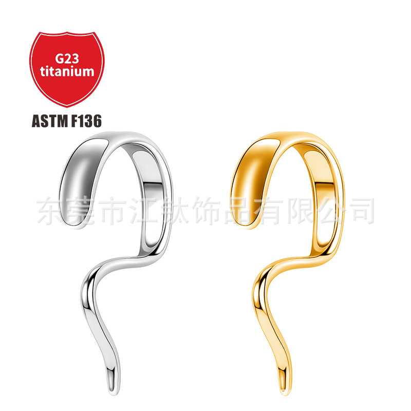 Pointed titanium steel lip stud product view