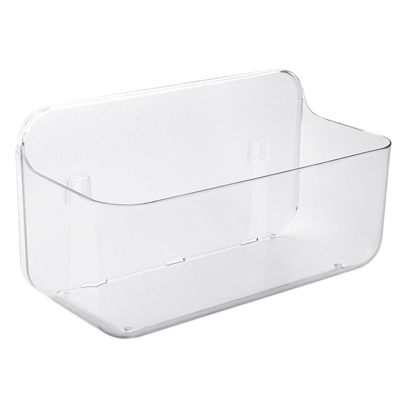 Bathroom Wall-Mounted Suction Cup Shelf, No-Drill Storage Rack for Soap and Toiletries in the Washbasin
