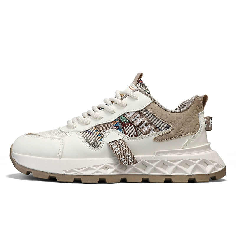 Sports shoes, demi-season shock-absorbing breathable trend high footwear platform, trend of season