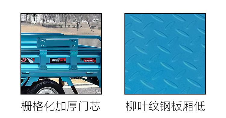 Semi-enclosed Electric Tricycle with Canopy for Cargo and Passengers