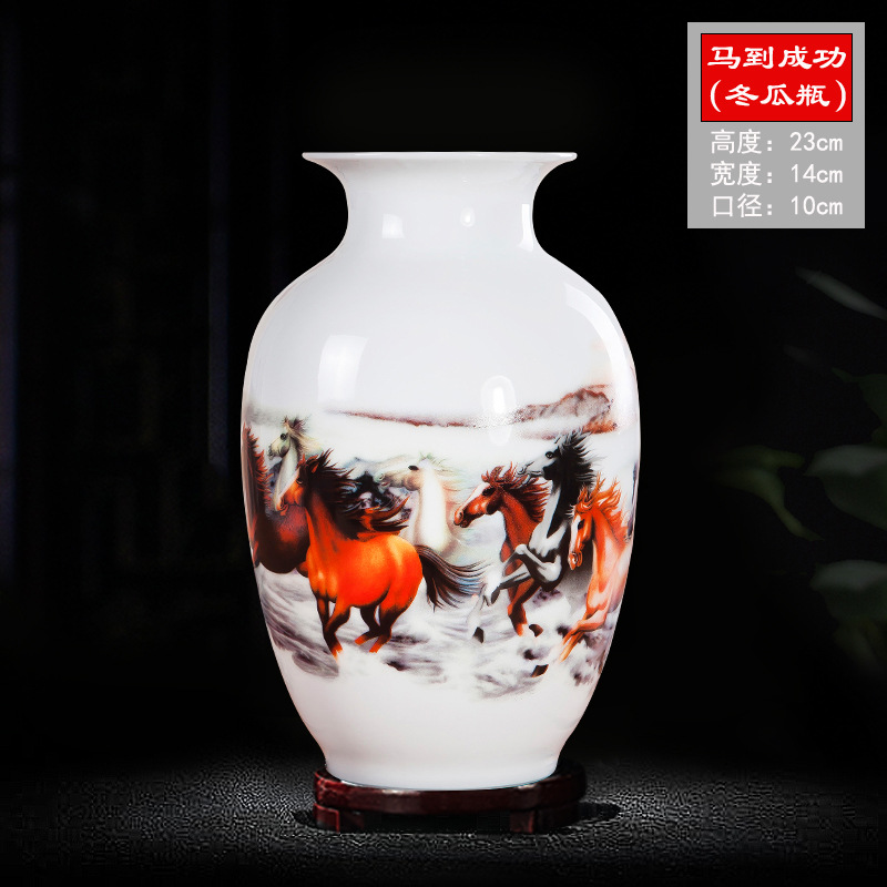 컬러 말 왁스 조롱박 병 + 나무 받침대