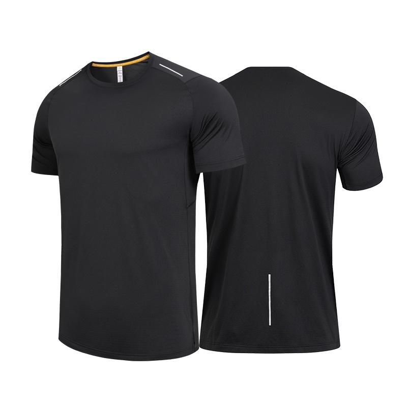 Camiseta deportiva de manga corta para hombres ropa de secado rápido verano casual Top personalidad europea y americana Amazon ropa para correr ropa de entrenamiento