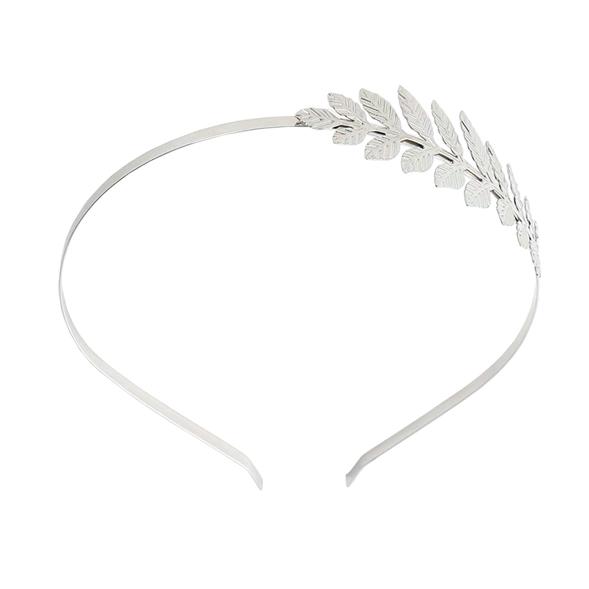 Barocker Goldener Braut Haarreif Mit Blättern Für Die Hochzeit_voghion.com