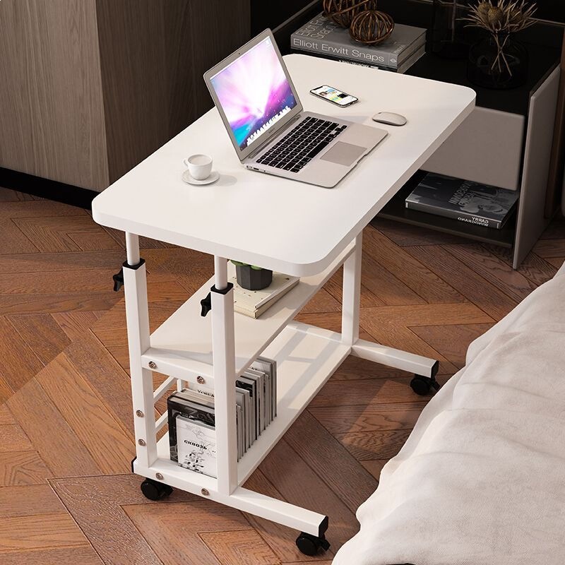 Mobile Computer Desk, Small Table for Home Use, Lazy Computer Desk, Simple Bedside Desk for Dormitory, Bedroom Adjustable Writing Desk