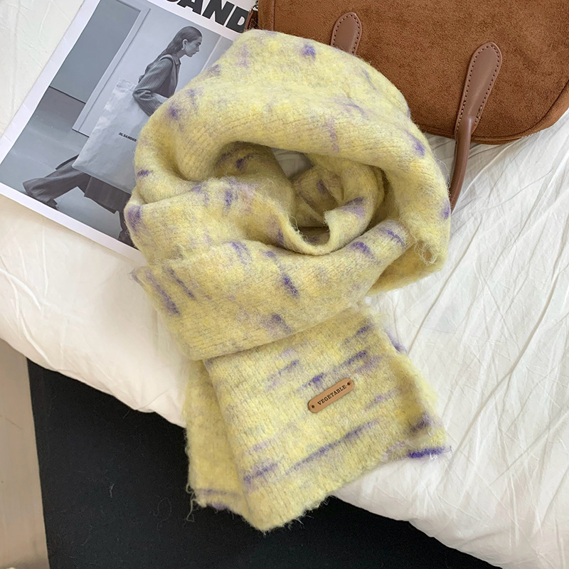 2025 bufandas coreanas nuevas bufandas calientes y suaves bufandas de dama bufandas de lana de punto bufandas al por mayor